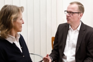 Jens Stührck im Coaching Gespräch. Ablauf eines Coachings.